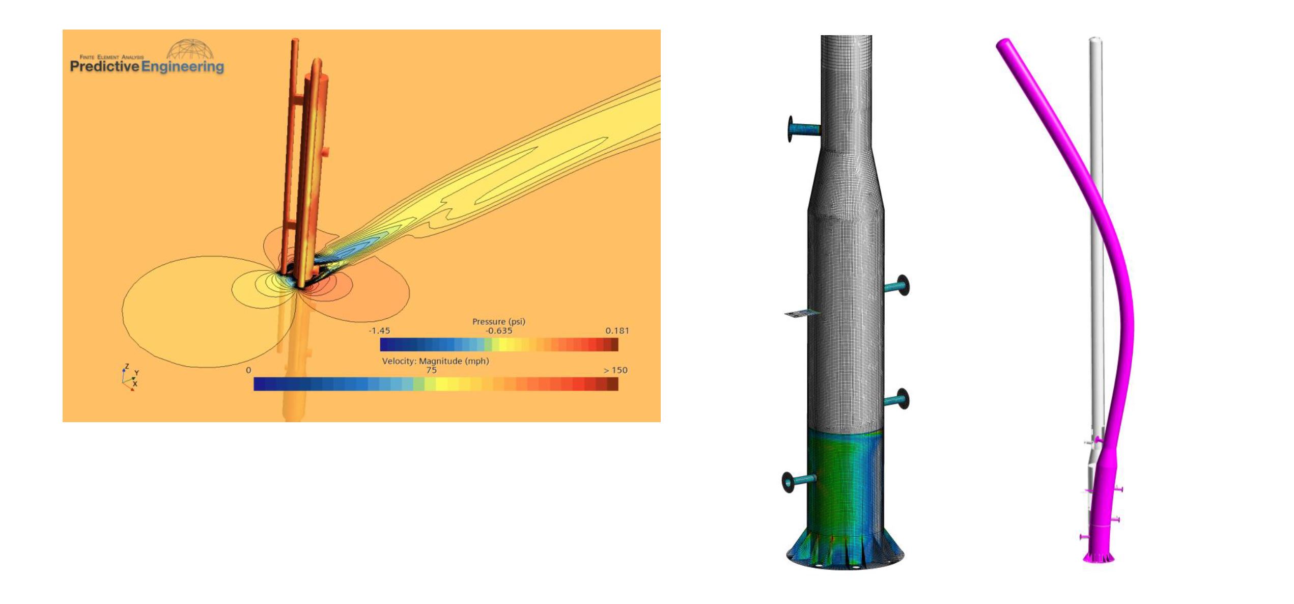 CFD and FEA Stress, Fatigue and Vibration Analysis on NRU Column – ASME Section VIII, Division 2 – Predictive Engineering BPVC Consulting Services