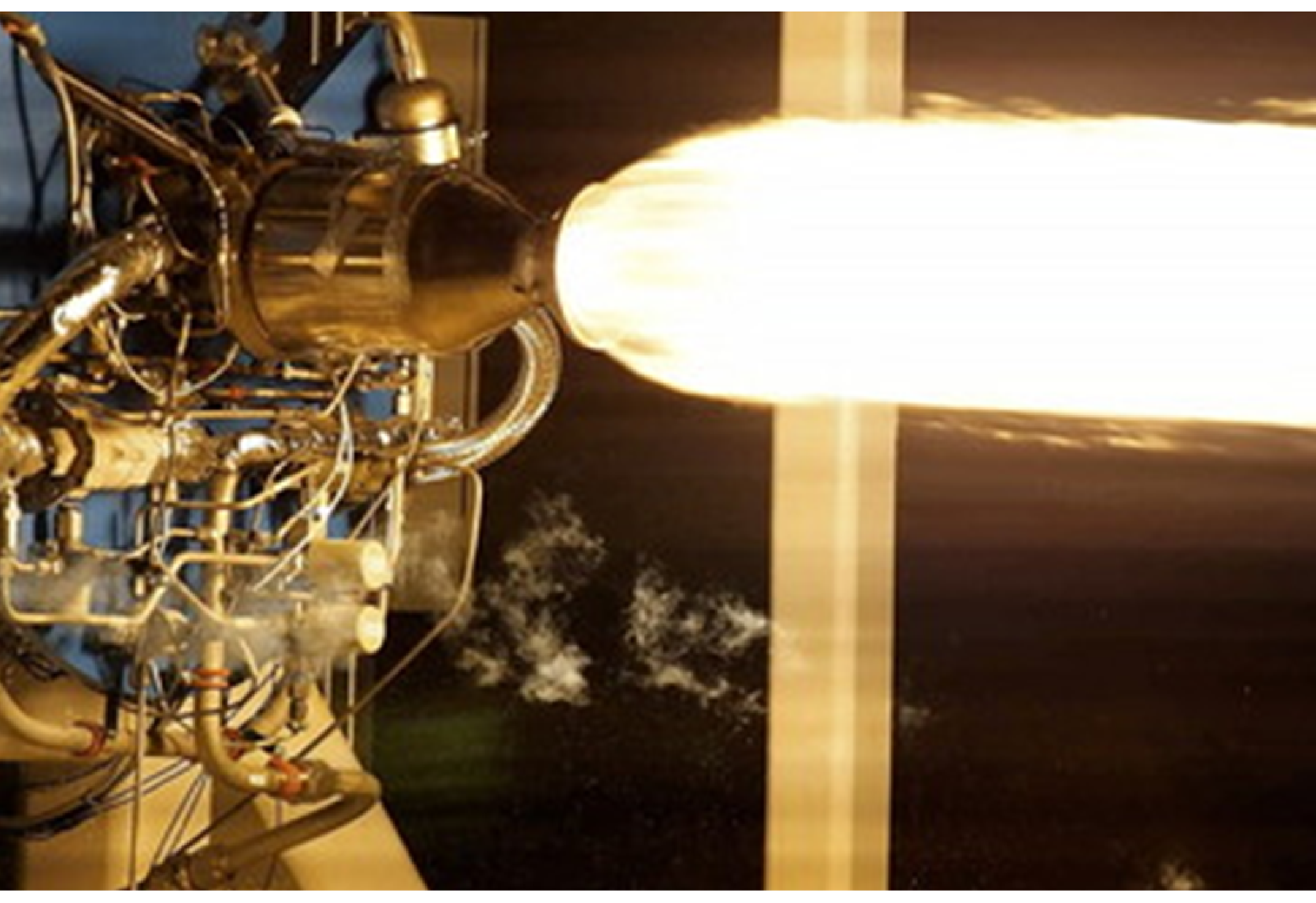 Rocket motor firing using LOX and RP1 Fuiel Mixture