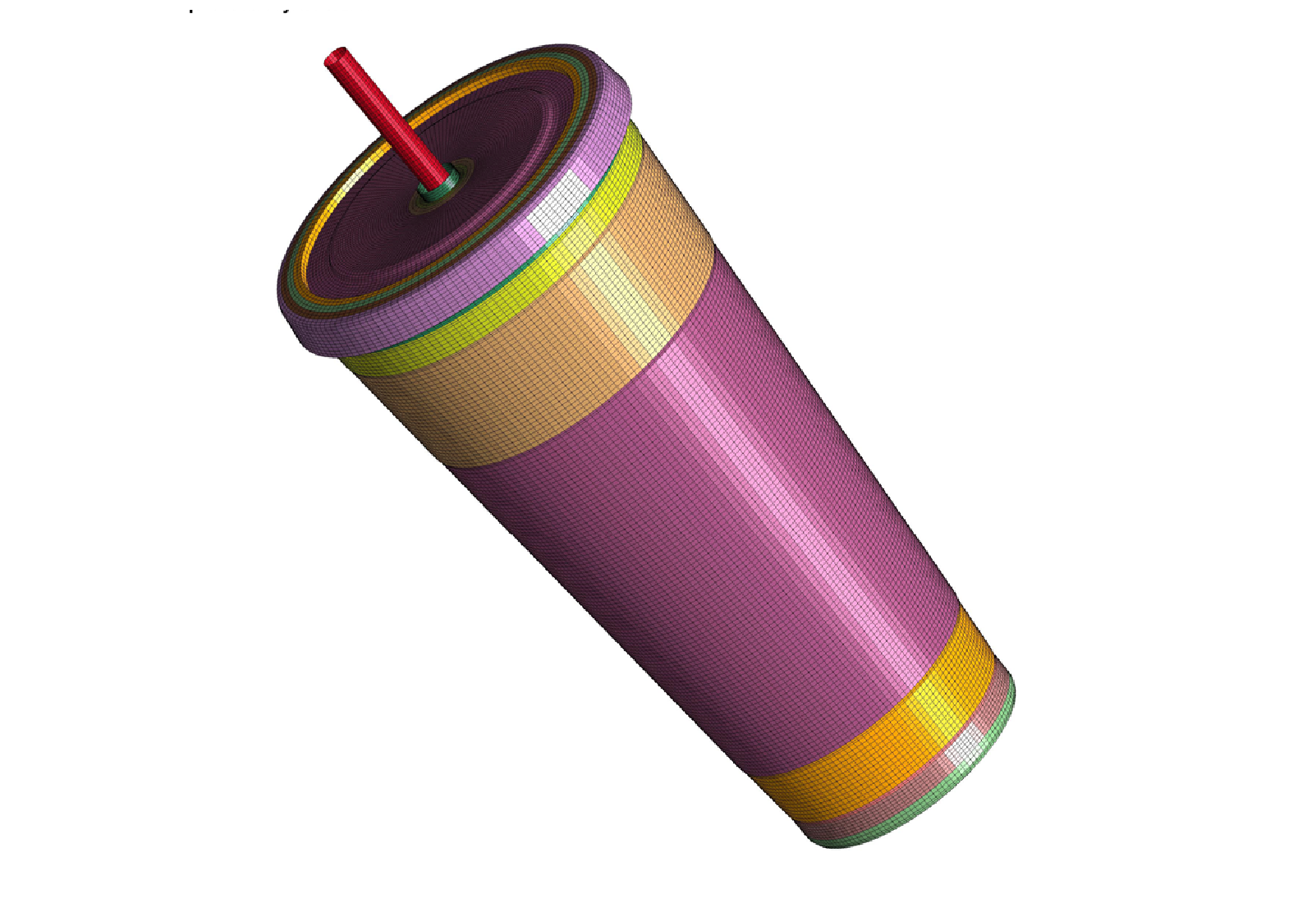 LS-DYNA Drop-Test of Styrene Acrylonitrile (SAN) Plastic Cup