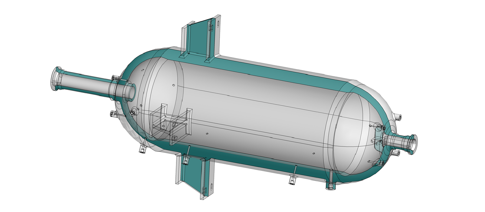 Figure 1: Thick-wall, high-pressure tank