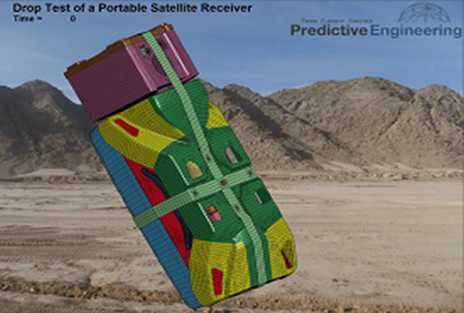 LS-DYNA FEA Simulation of Drop Test per MIL-STD 810e of Carbon and Kevlar Composite Electronic Device