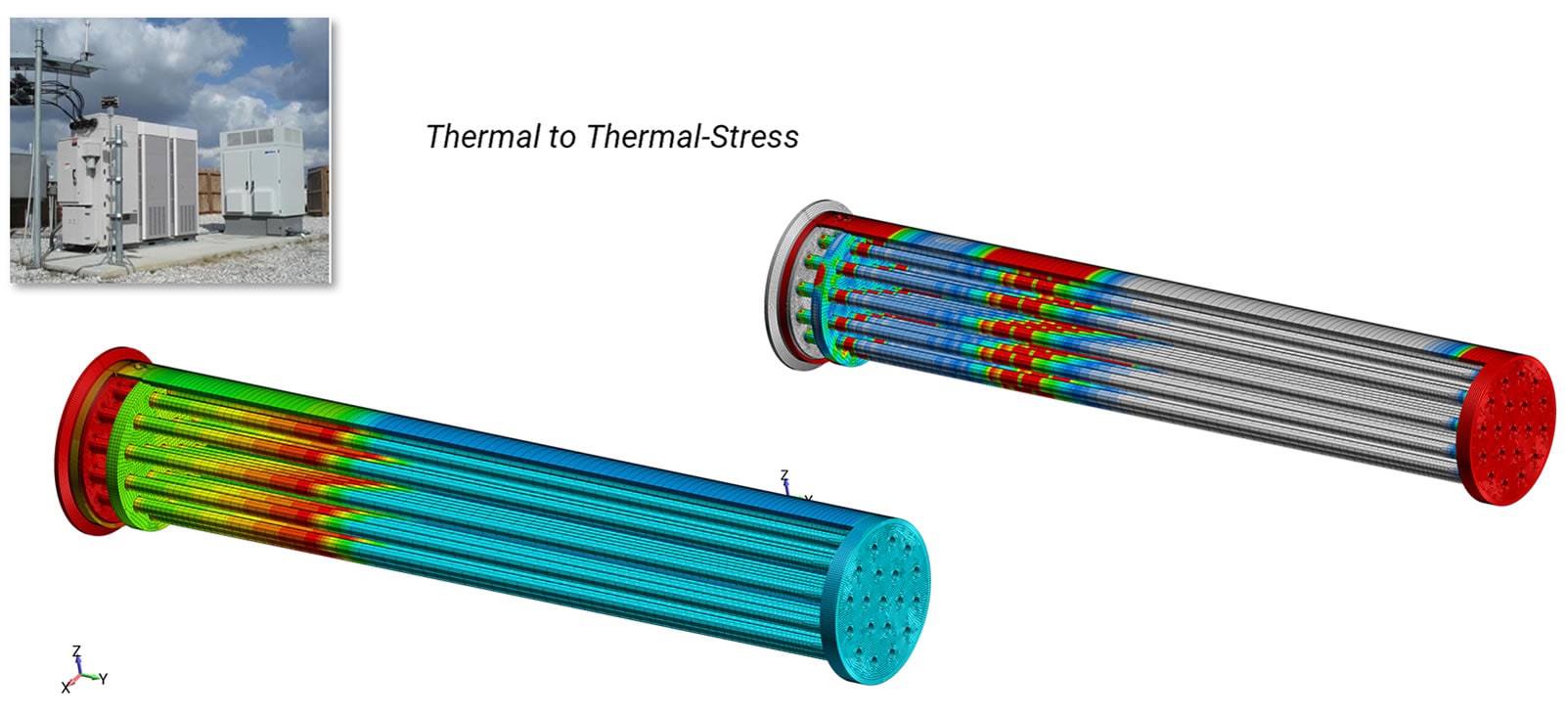 Trransient thermal analysis of fuel cell combusion process to convert methane to hydrogen - thermal engineering consultants - Predictive Engineering