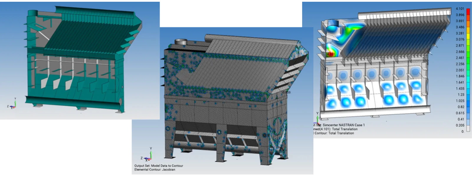 Mass Optimization and Structural Analysis of Separators FEA consulting experts industrial equipment