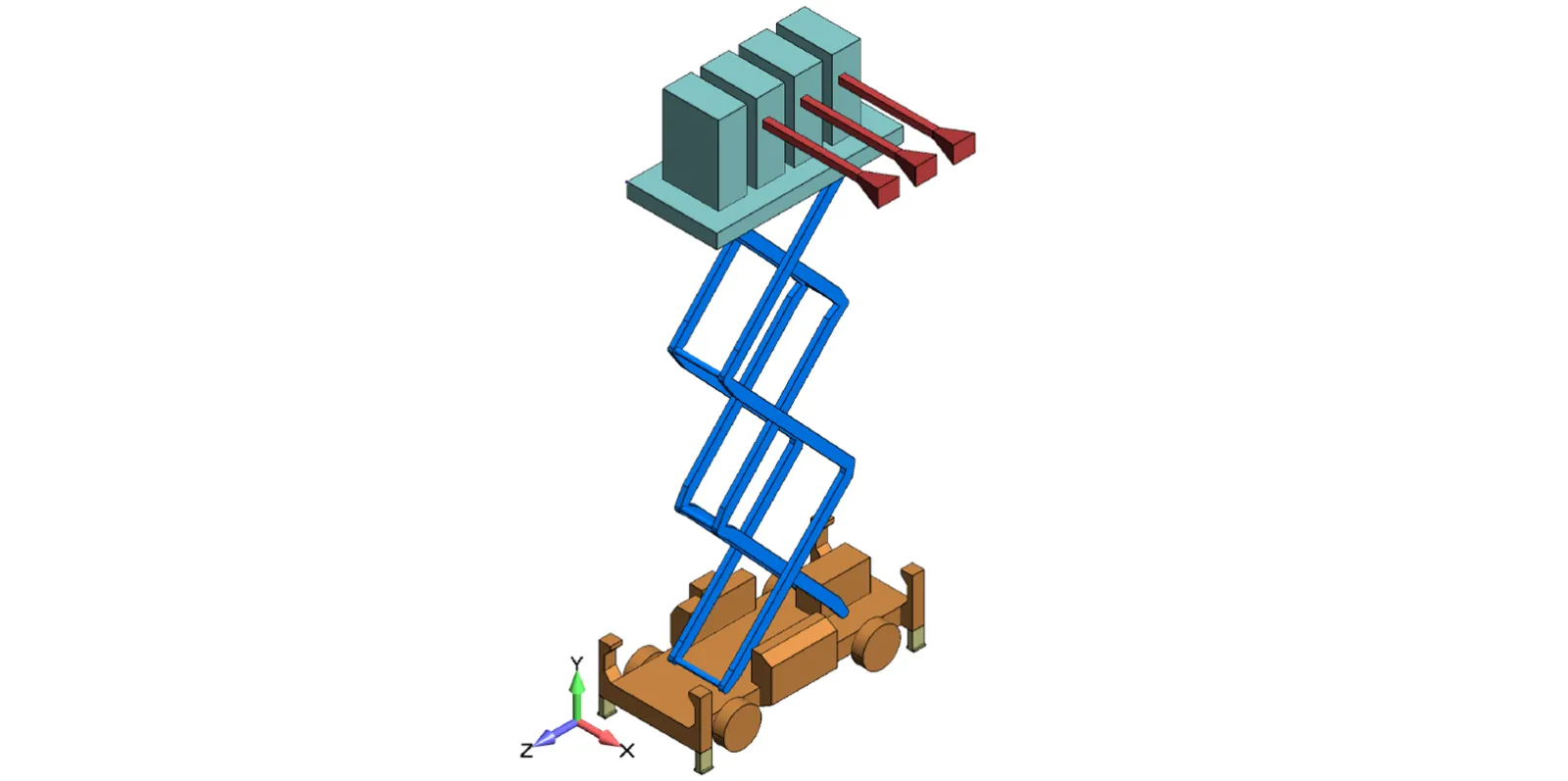 Figure 1: The simplified geometry based on supplied CAD models