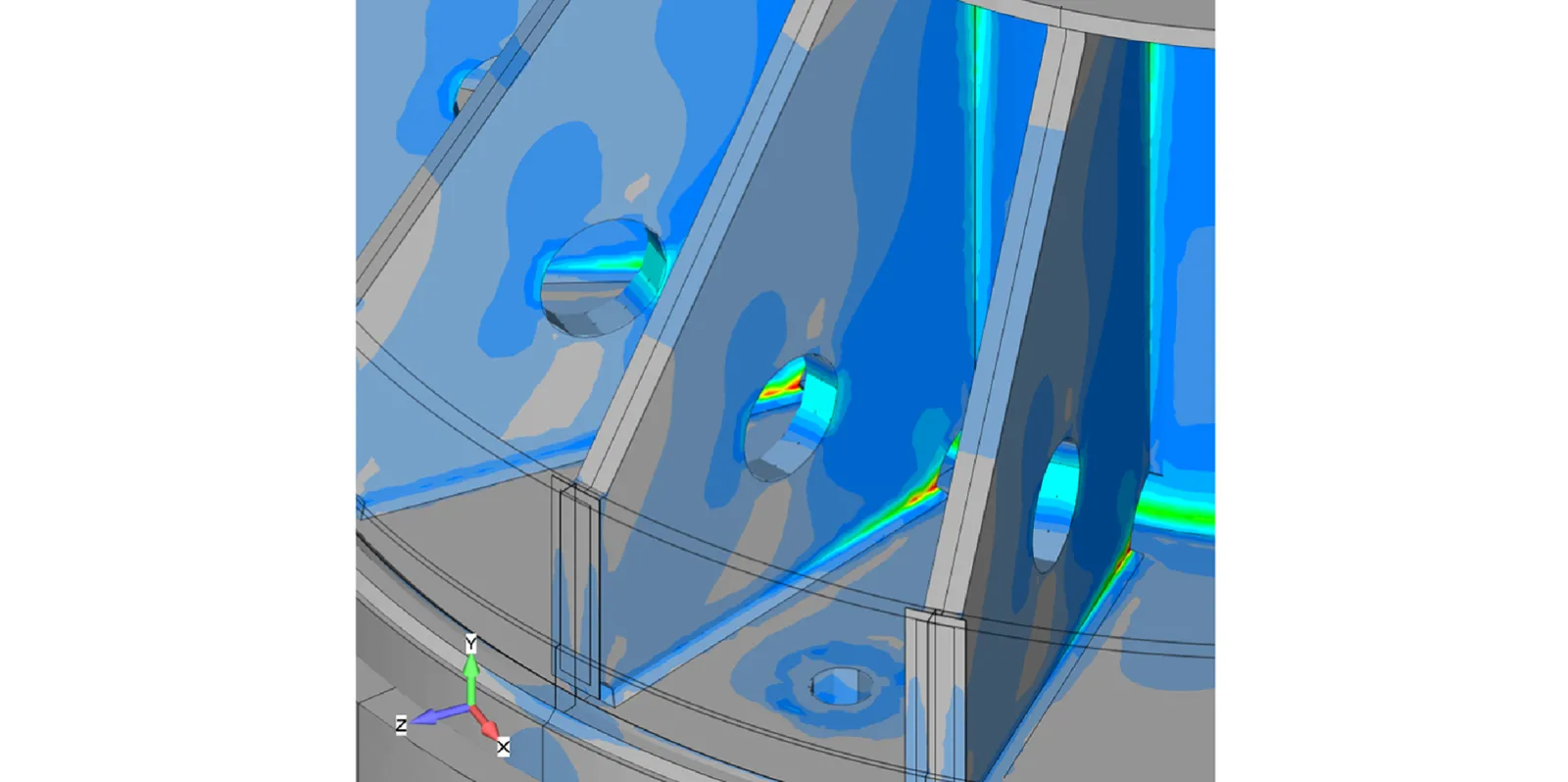 Hydroelectric Generator Thrust Collar Stress Analysis of Weld Ring - Predictive Engineering, Portland, Oregon, USA