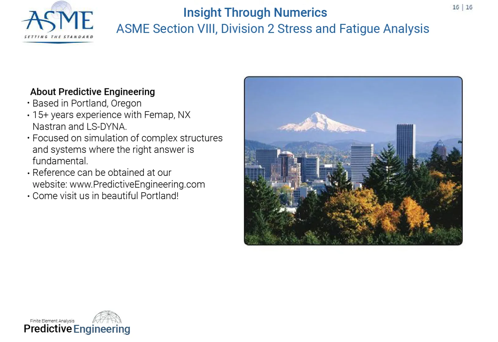 About Predictive Engineering - - Predictive Engineering ASME BPVC Pressure Vessel Consulting Services