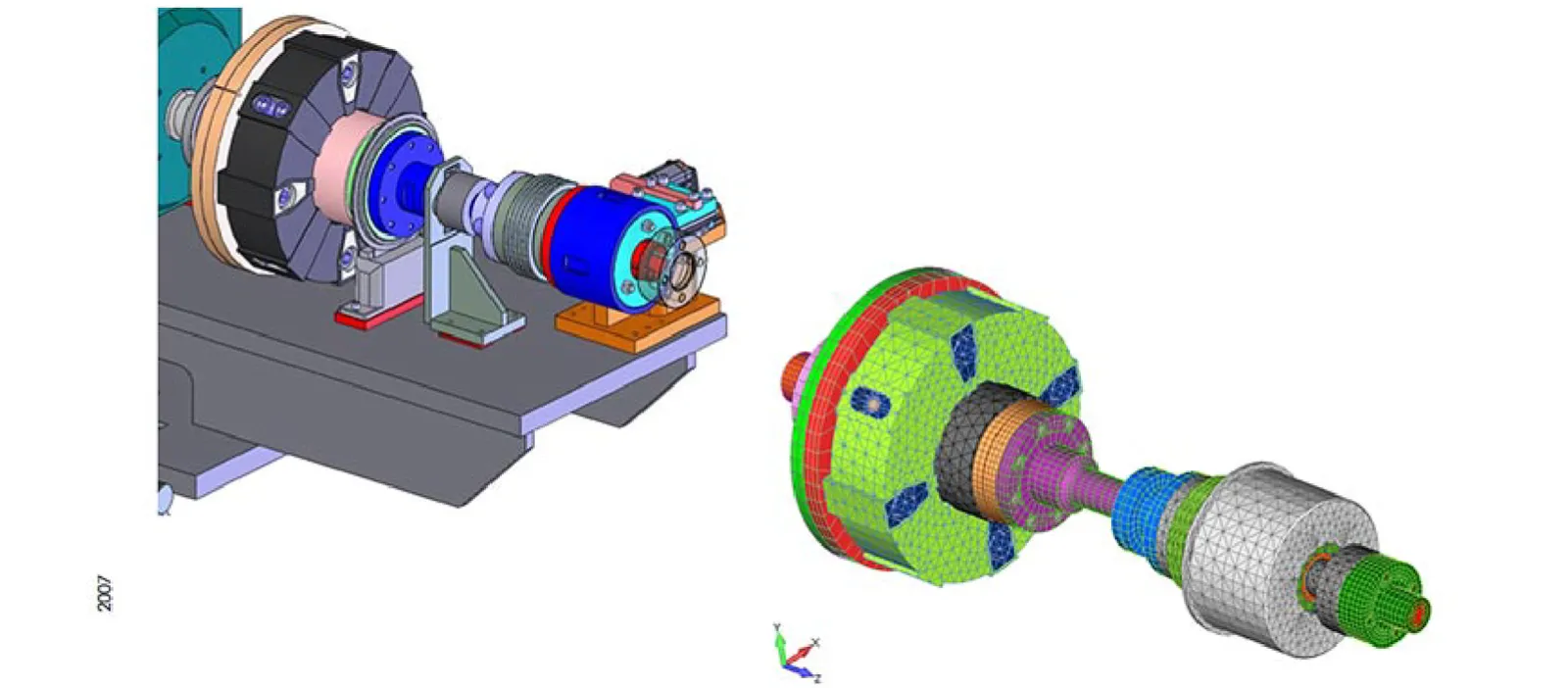 From CAD to FEA. It may look direct but there is a lot of sophistication in the idealization of this structure into a predictive numerical model. - FEA Experts and Consultants