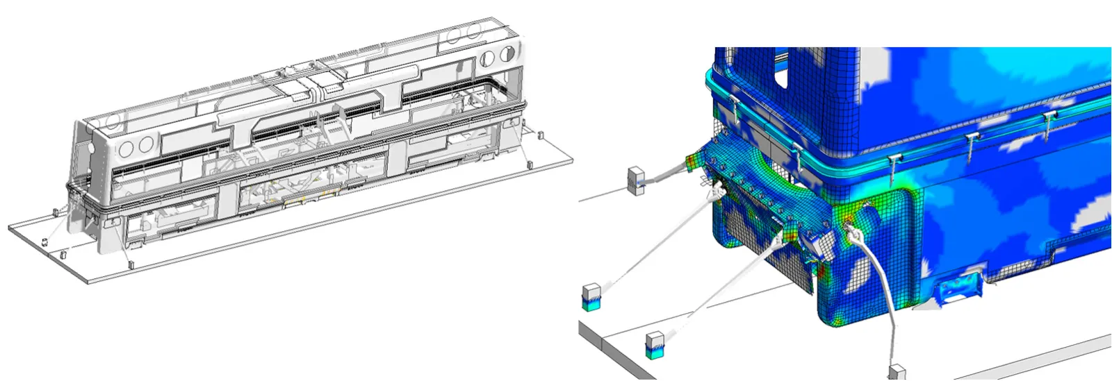 Transportation Analysis - Air, Land and Rail Transportation: Composite Container with Built-In Reinforcements