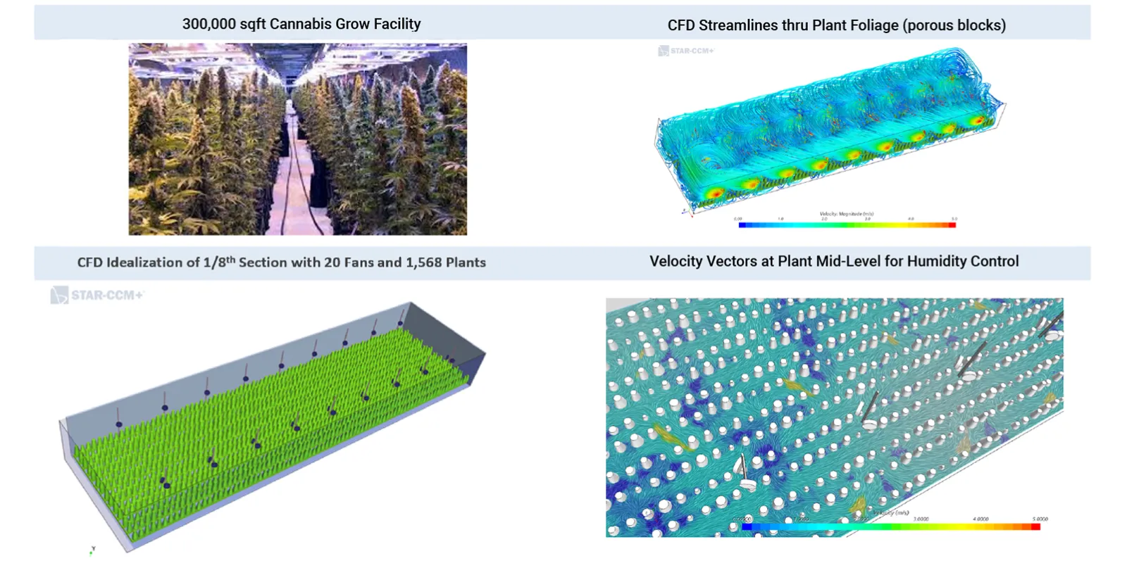 Growing Better Buds - CFD Analysis of Cannabis Grow Facility - CFD Services