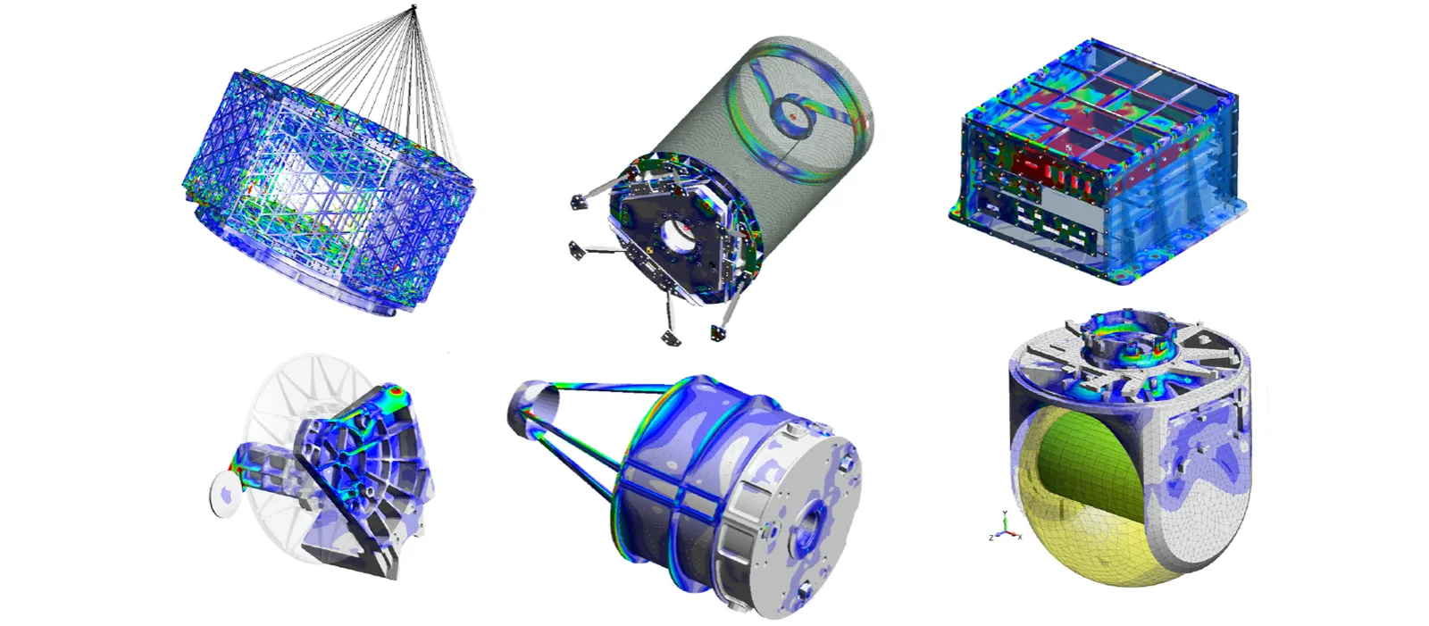 Mechanical (Static and Dynamic) and Thermal Analysis of Spaceflight Hardware - Predictive Engineering FEA Consulting Services
