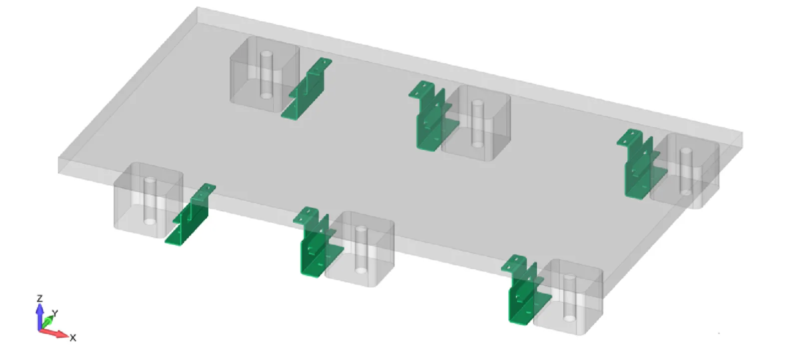 Platform with Attachments - Load Extraction via ASCE 7-95 - Predictive Engineering FEA Services